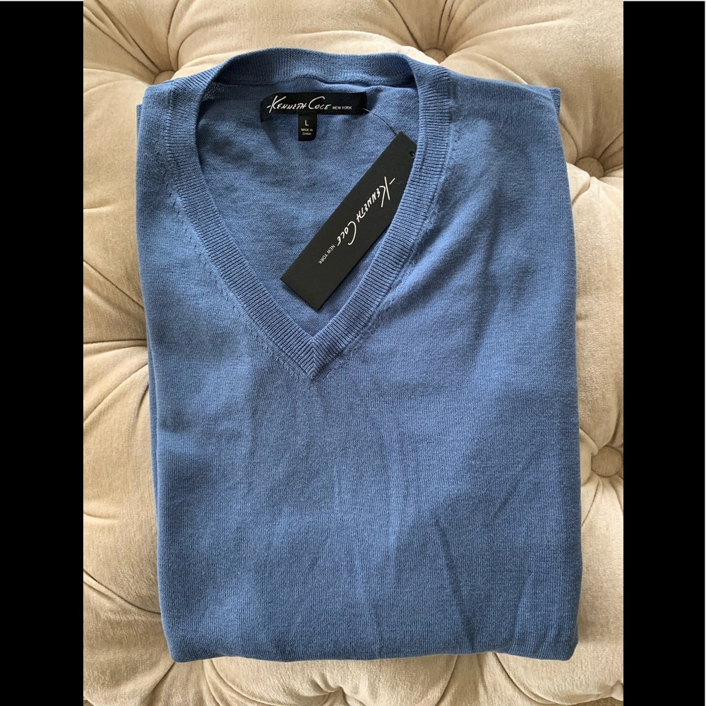 Men’s Kenneth Cole Merino V-Neck Sweater